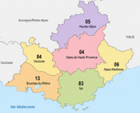 D&eacute;partements carte